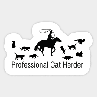 Professional Cat Herder Sticker